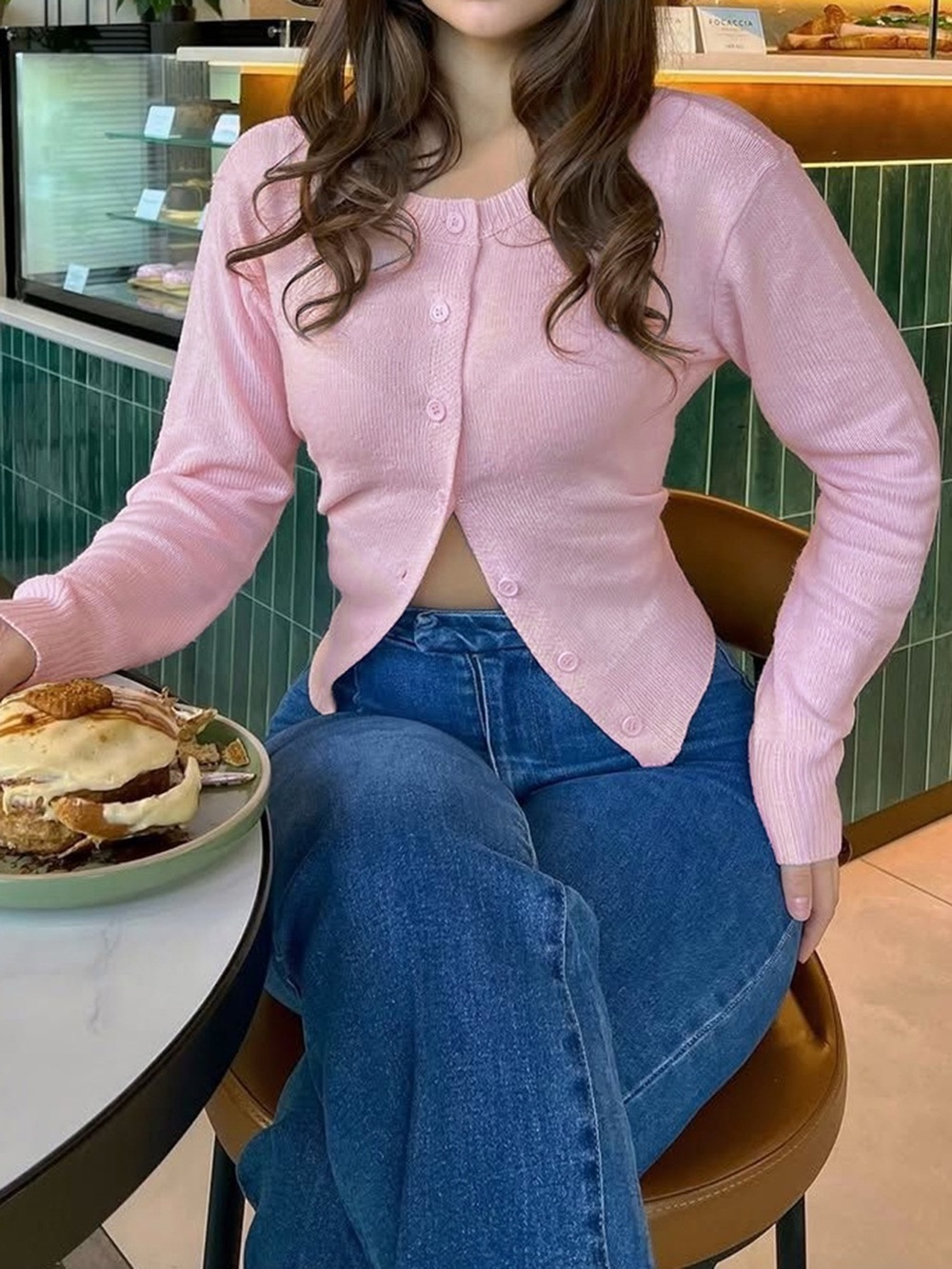 Slim-Fit Button-Down Cardigan